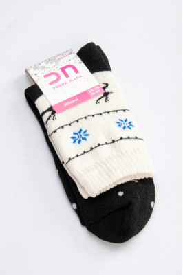 Шкарпетки жіночі новорічні махрові